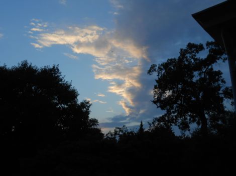 athens evening clouds